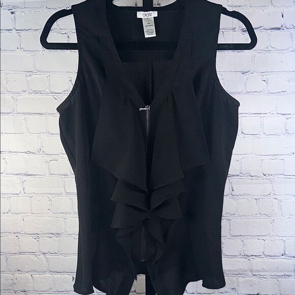 🖤 Vintage Cache Ruffle Front Top – Size Small - Picture 1 of 4
